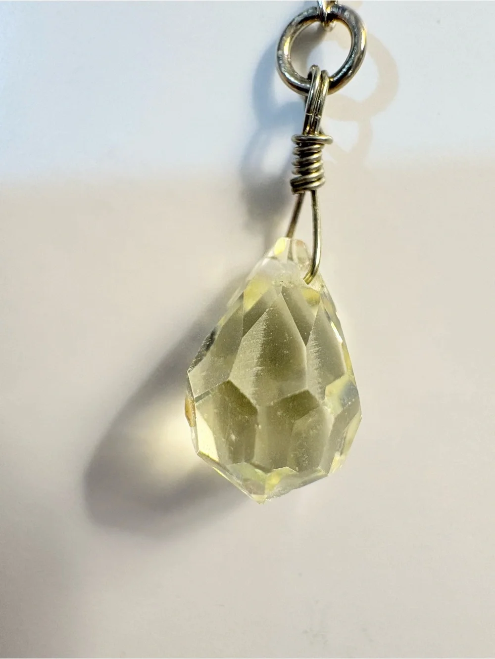 Gold-Tone Lariat Necklace Wisdom Stone